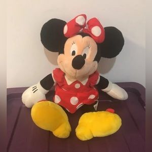 Disney Exclusive Minnie Mouse Plush 18" Toy Stuffed Animal AUTHENTIC WALT DISNEY